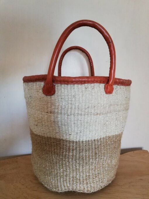 African sisal basket handmade fabric