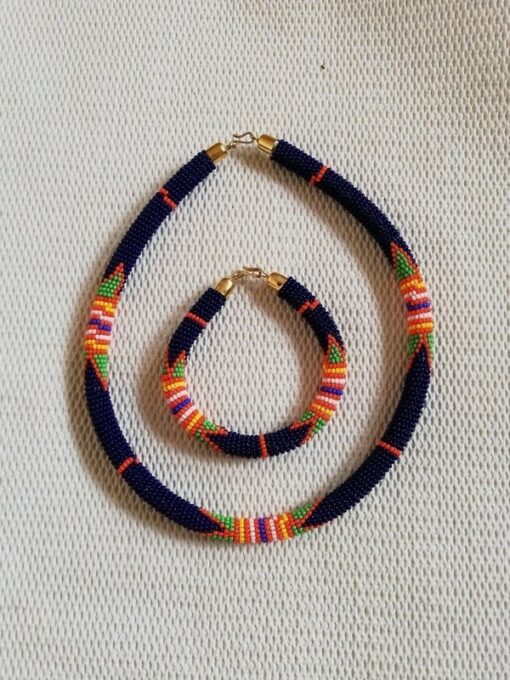 African beaded necklace