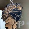 Earrings imitation Girl with wrap