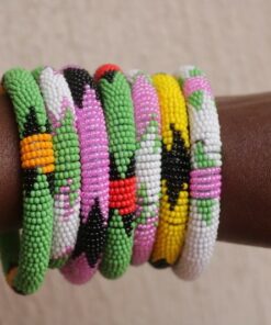 Zoulou africain bracelet perlé, bracelets femmes, bracelets tribal 