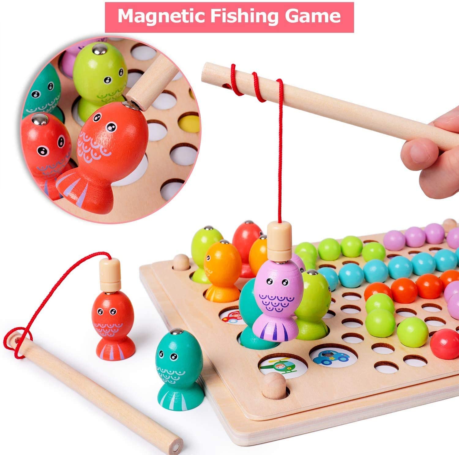 1 boîte Enfants Magnétique Pêche Set De Jouets Dans A Seau , Éducation  Précoce puzzle , Intellectuel Développement , Pour Bébés , Garçon Et Fille, Mode en ligne
