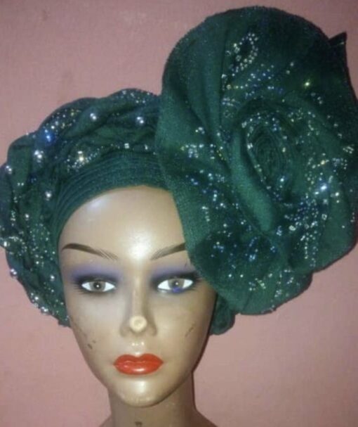 Ready-to-wear scarf women, african fabric turban, african turban women