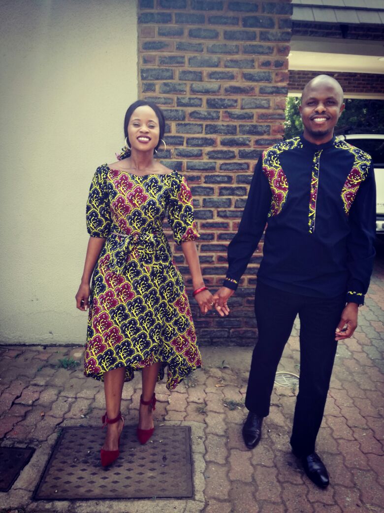 Couple African Outfit, African Couple Engagement Outfit,ankara